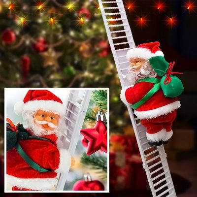 Leiterkletternder Weihnachtsmann | LADDERSANTA