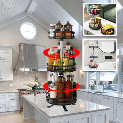 360° drehbarer metall-organizer (3 Etagen) | SPINSTORE